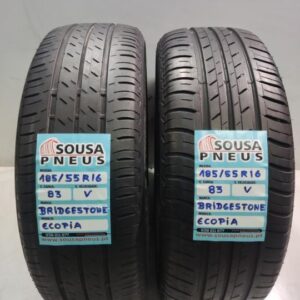 2 pneus semi novos 185-55r16 bridgestone - oferta dos portes