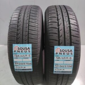 2 pneus semi novos 185-65R15 bridgestone - oferta dos portes