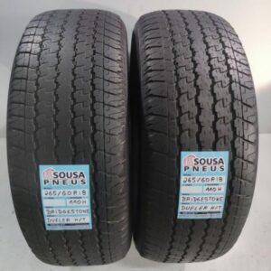 2 pneus semi novos 265-60r18 bridgestone - oferta dos portes 130 Euros