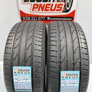 2 pneus semi novos 235-50R18 Bridgestone - Entrega grátis