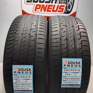 2 pneus semi novos continental 225/55R19  103V Oferta da Entraga
