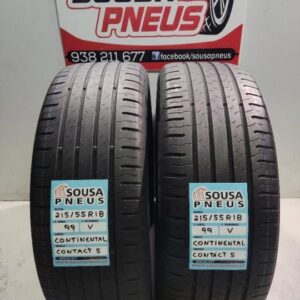 2 pneus semi novos 215-55r18 continental - oferta da entrega