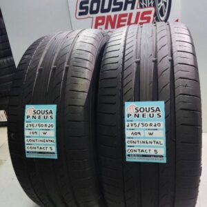 2 pneus semi novos 275-50r20 continental - oferta dos portes