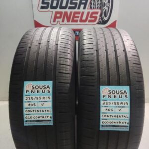 2 pneus como novos 235-55r19 continental - oferta dos portes