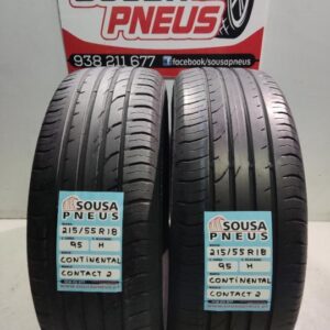 2 pneus semi novos 215-55r18 continental - oferta da entrega