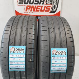 2 pneus semi novos 235-50R19 Continental - Oferta dos portes