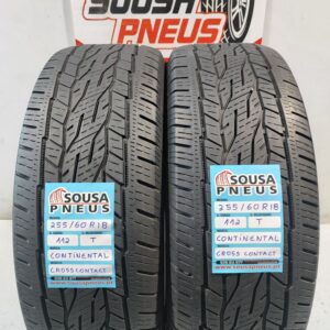 2 pneus semi novos 255-60R18 Continental - Oferta dos Portes