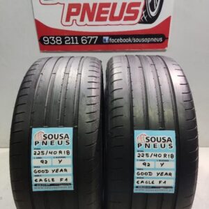 2 pneus semi novos 225-40r18 goodyear - oferta dos portes 120 EUROS
