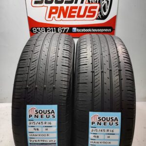 2 pneus semi novos Hankook 215/65R16 98H  Oferta dos Portes