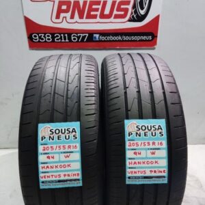 2 pneus semi 205-55r16 hankook - oferta dos portes