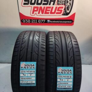 2 pneus semi novos 225-40r18 hankook - oferta dos portes