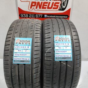 2 pneus semi novos 235-45R18 Hankook - Oferta dos Portes