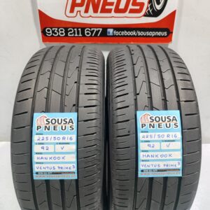 2 pneus semi novos 225-50R16 Hankook - Oferta dos Portes
