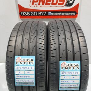 2 pneus semi novos 215-45R17 Hankook - Oferta dos Portes