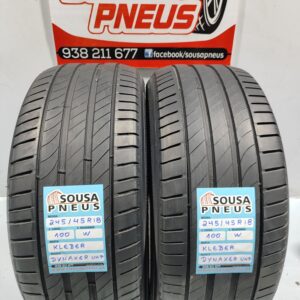 2 pneus semi novos 245-45R18 Kleber - Oferta dos Portes
