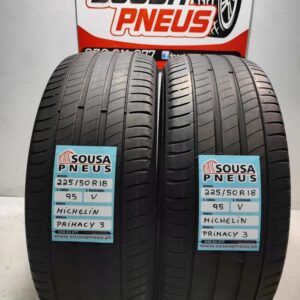 2 pneus semi novos michelin 225-50r18 oferta dos portes