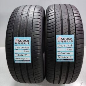 2 pneus 80% de piso 215-50r18 michelin oferta dos portes 120 EUROS