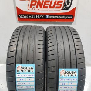 2 pneus semi novos 205-40R18 Michelin - Oferta dos Portes