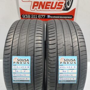 2 pneus semi novos Michelin 245-45R18 - Oferta da Entrega