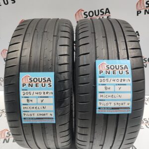 2 pneus semi novos 205-50R17 Michelin - Oferta dos Portes