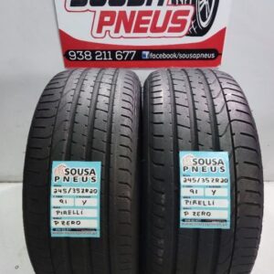 2 pneus semi novos 245-35r20 pirelli - oferta dos portes
