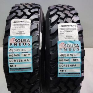 2 pneus novos 185-14c nortenha  - oferta dos portes