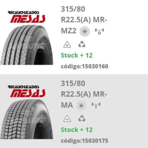 Pneus de Camião Mesas 315-80R22,5 - Oferta da entrega na sua Morada