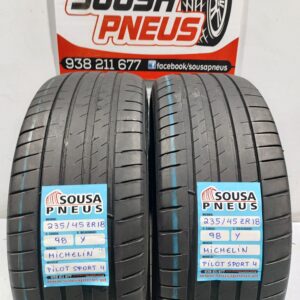 2 pneus semi novos 235-45ZR18 Michelin - Oferta dos Portes