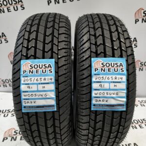 2 Pneus semi novos 205/65R14 - Oferta da Entrega